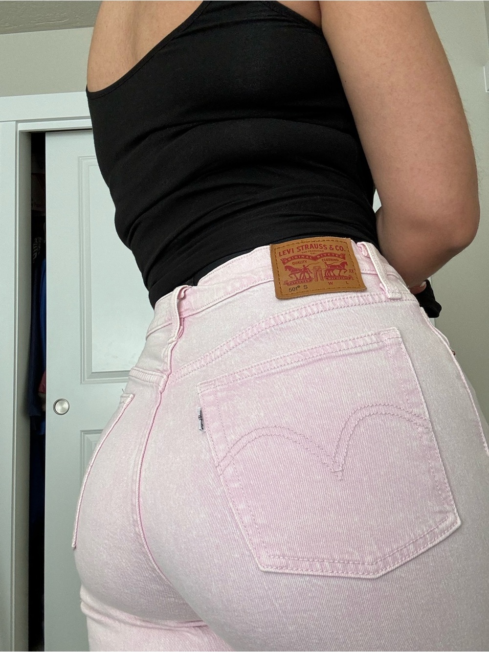 Levi's Pastel Pink High-Rise Women's Jeans